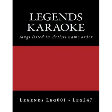 LEGENDS Karaoke listings: legends discs LEG001 - LEG247