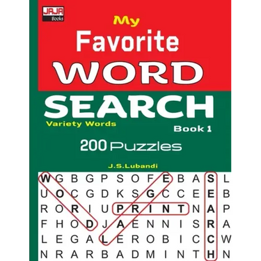 My Favorite WORD SEARCH Book 1