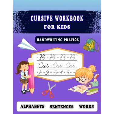 Cursive Workbook for kids -Handwriting Pratice: Perfect for a Beginner Learning Cursive (5-in-1 Cursive Tracing Book), Trace and Practice Letters, Vow