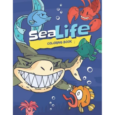 Sea Life Coloring Book: A Coloring Book featuring Over 70 Diverse illustrations Ocean Animals to Color, Activity Book For Kids & Adults