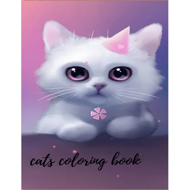 cat coloring book: with suitable dimensions(8.5"x11"), 75 page of cute cats.
