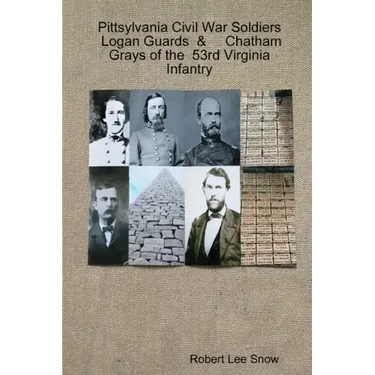 Pittsylvania Civil War Soldiers: Logan Guards & Chatham Grays of the 53rd Virginia Infantry
