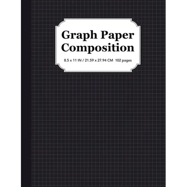 Graph Paper Composition Notebook: Quad Ruled 5x5, Grid Paper for Students in Math and Science