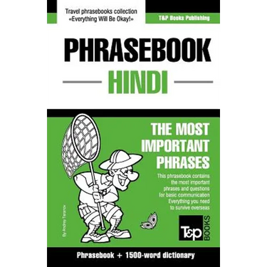 English-Hindi phrasebook and 1500-word dictionary