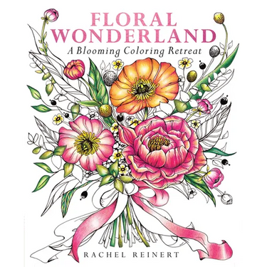 Floral Wonderland: A Blooming Coloring Retreat - A Relaxing Coloring Book of Beautiful Flowers for Adults