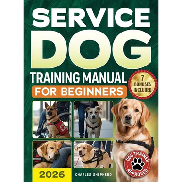Service Dog Training Manual for Beginners: A Step-by-Step Guide to Master Task Training, Conquer Public Access Anxiety and Gain Independence Without S