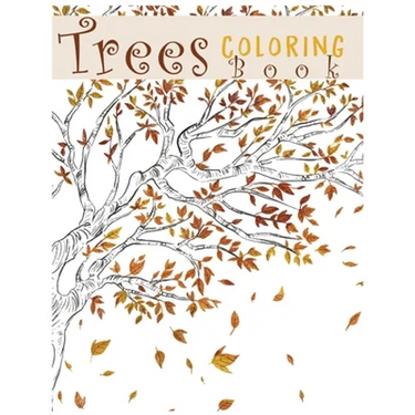 Trees Coloring Book: Creative Haven Beautiful Tranquil Trees Coloring Book (Adult Coloring) 8.5x11"