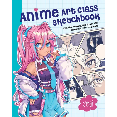 Anime Art Class Sketchbook: Includes Drawing Tips and Over 100 Blank Manga Style Panels