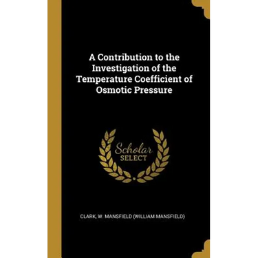 A Contribution to the Investigation of the Temperature Coefficient of Osmotic Pressure