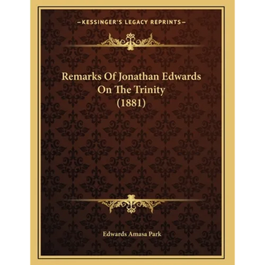 Remarks Of Jonathan Edwards On The Trinity (1881)