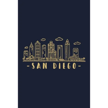 San Diego Skyline: San Diego travel inspired design. City of California, sights and history. Skyline and Cityscape.