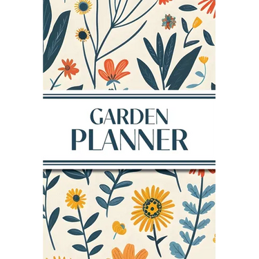 Garden Planner (Illustrated Wildflowers): 6"x9" Yearly Garden Planning Journal with Layout Grids, Plant Inventory, Seed & Treatment Trackers, Monthly