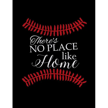 There's No Place Like Home: College Ruled Composition Notebook For Baseball Sports Fans