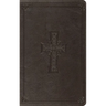 ESV Thinline Bible, Red Letter (Trutone, Charcoal, Celtic Cross Design)