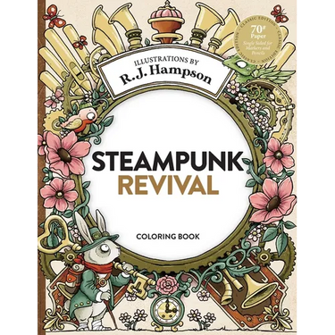 Steampunk Revival Coloring Book
