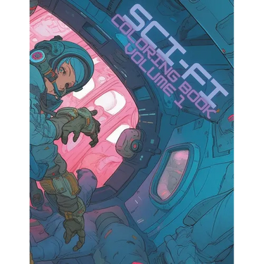 Sci-Fi Coloring Book