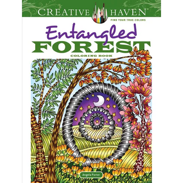 Creative Haven Entangled Forest Coloring Book