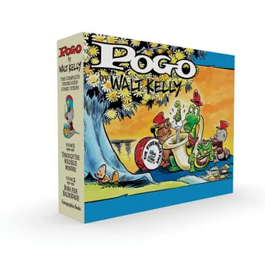 Pogo the Complete Syndicated Comic Strips Box Set: Volume 1 & 2: Through the Wild Blue Wonder and Bona Fide Balderdash