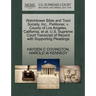 Watchtower Bible and Tract Society, Inc., Petitioner, V. County of Los Angeles, California, Et Al. U.S. Supreme Court Transcript of Record with Suppor
