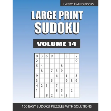 Large Print Sudoku: Easy Large Print Sudoku Volume 14