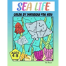 Sea Life Color by Number for Kids Ages 4-8