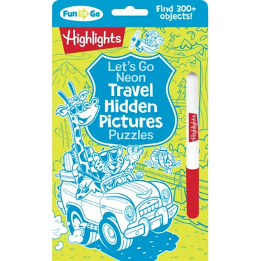 Let's Go Neon Travel Hidden Pictures Puzzles
