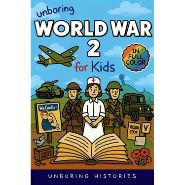 Unboring World War 2 for Kids: Funny, Interesting, Concise Guide to Spies, Codes, and Desert Battles You Won't Believe Are True