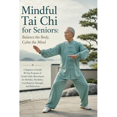 Mindful Tai Chi for Seniors; Balance the Body, Calm the Mind: A Beginner-Friendly 30-Day Program of Gentle Daily Movements for Mobility, Flexibility,