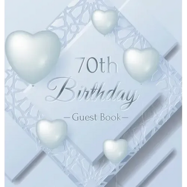 70th Birthday Guest Book: Keepsake Gift for Men and Women Turning 70 - Hardback with Funny Ice Sheet-Frozen Cover Themed Decorations & Supplies, Perso