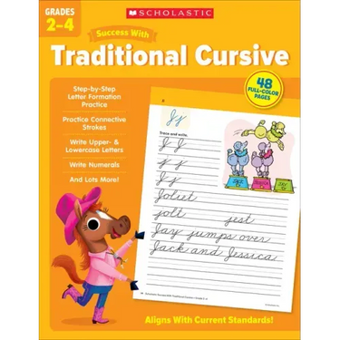 Scholastic Success with Traditional Cursive Grades 2-4 Workbook