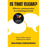 Is That Clear?: Effective communication in a multilingual world