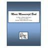 Music Manuscript Book (Blue): 96 Pages; 12 Staves; Includes Music Reference Charts