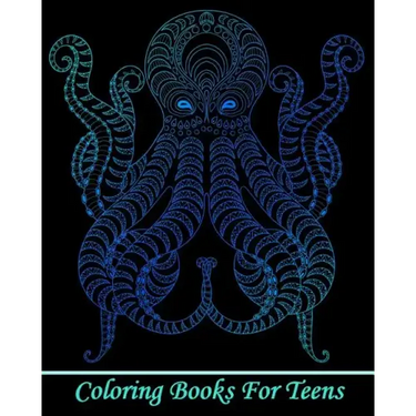 Coloring Books For Teens: Gorgeous Ocean Animal Drawings (Perfect for Beginners and Ocean Animal Lovers)