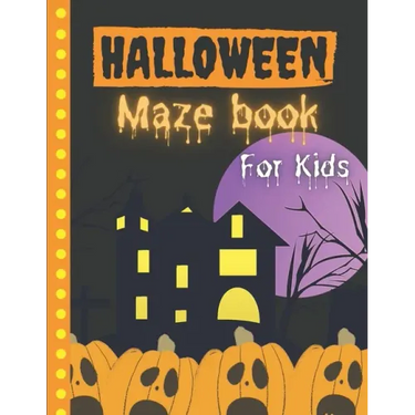 Halloween Maze Book For Kids