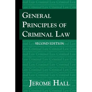 General Principles of Criminal Law. Second Edition.
