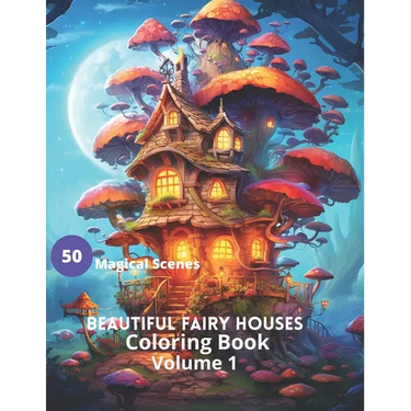 Beautiful Fairy Houses Coloring Book Volume 1: Beautiful Fairy Houses Coloring Book Volume 1