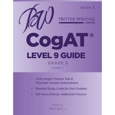 CogAT Level 9 (Grade 3) Guide: Book A