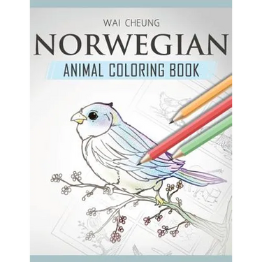 Norwegian Animal Coloring Book