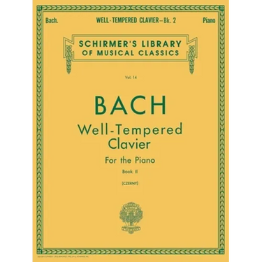 Well Tempered Clavier - Book 2: Schirmer Library of Classics Volume 14 Piano Solo