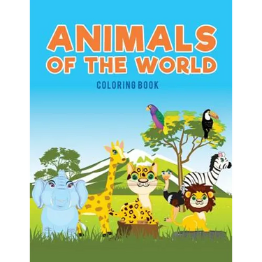 Animals of the world coloring Book