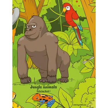Jungle Animals Coloring Book 1