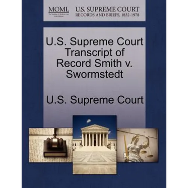 U.S. Supreme Court Transcript of Record Smith V. Swormstedt