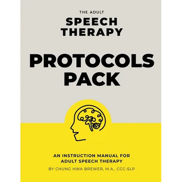 The Adult Speech Therapy Protocols Pack: An instruction manual for adult speech therapy