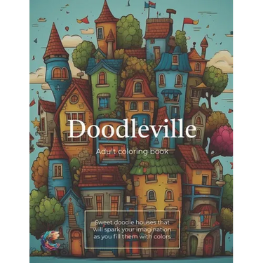 Doodleville: Adult Coloring Book: Coloring Book for Kids and Adults