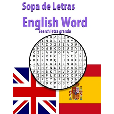 Sopa de Letras English Word search letra grande: Ejercicios para mantener la mente sana - enriquecer tu vocabulario de inglés -varios temas -