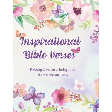 Inspirational Bible Verses: Relaxing Christian coloring book for women and teens
