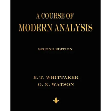 A Course of Modern Analysis