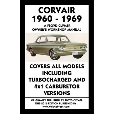 Corvair 1960-1969 Owner's Workshop Manual