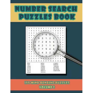 Number Search Puzzles Book Volume 2: 100 Number Search Puzzles For Exercising The Mind and Numeracy Skills