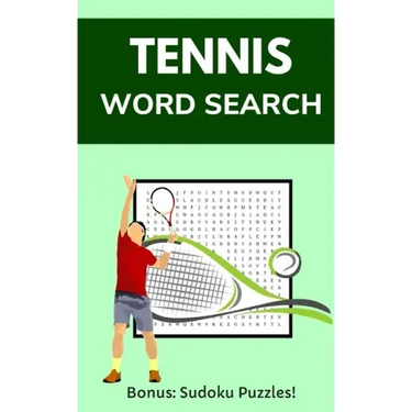 Tennis Word Search: Puzzle Book for Adults and Teens with 20 Games and Solutions